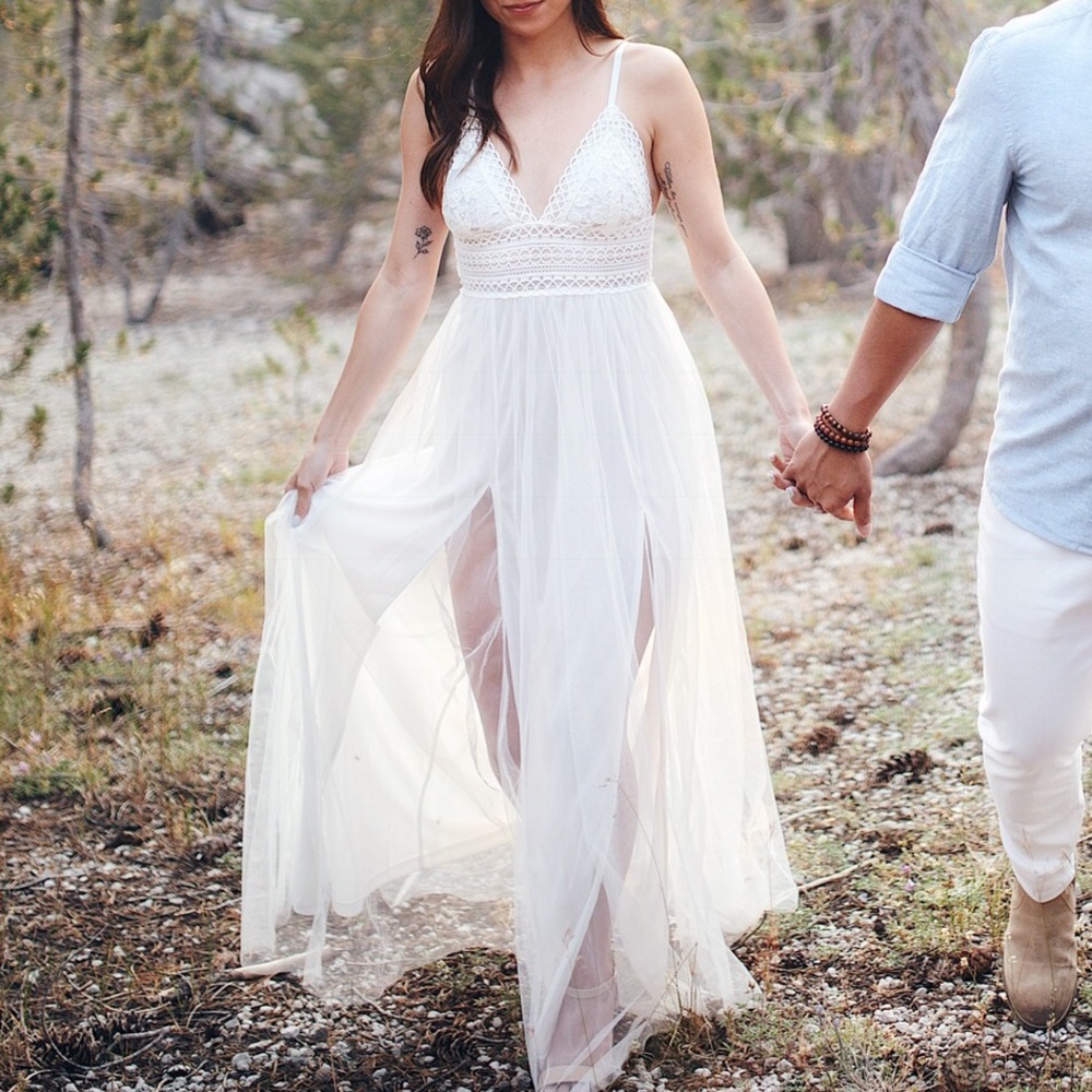 Forever 21 sheer maxi dress